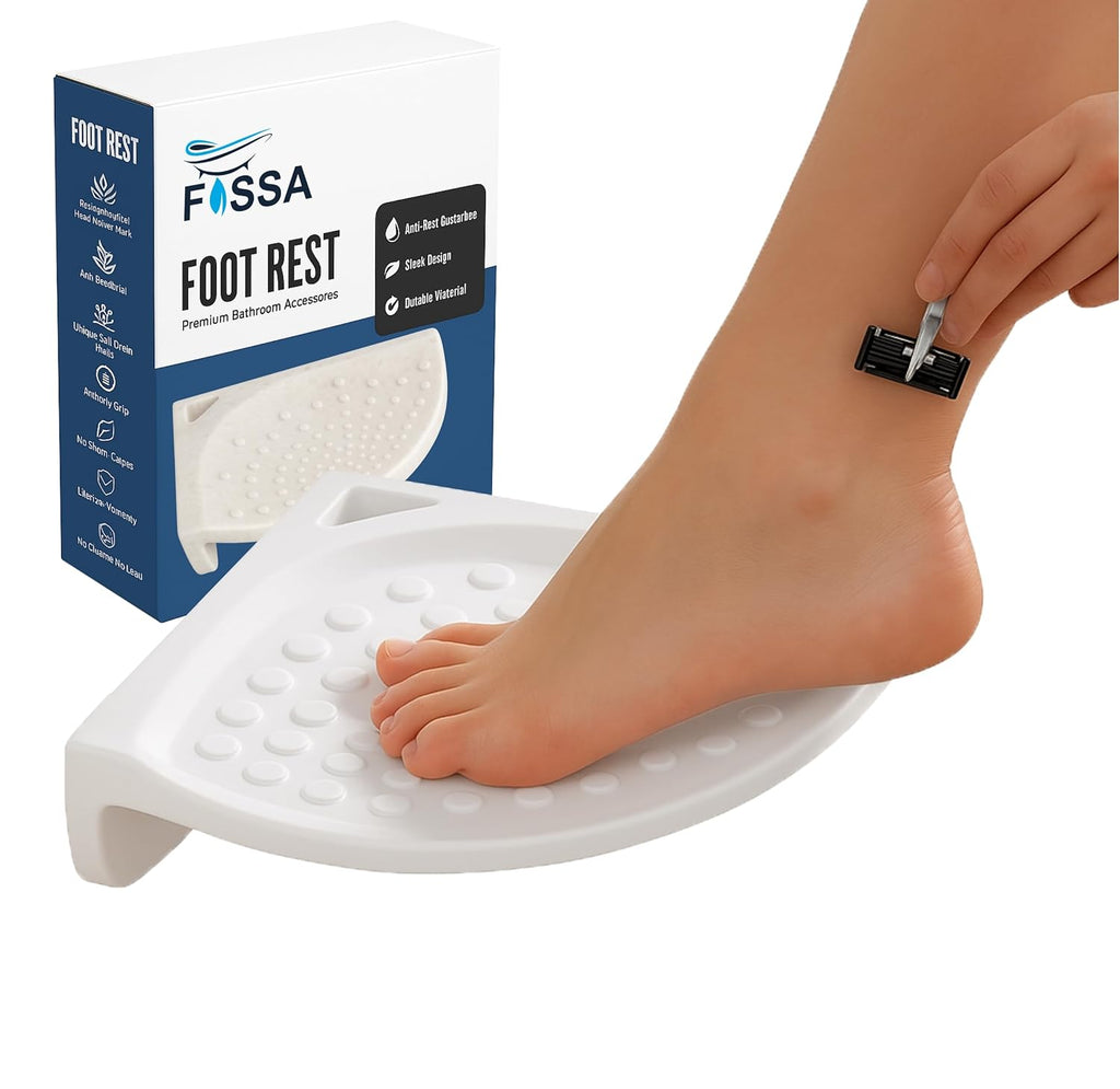 White Foot Rest Stand Unbreakable Abs Ceramic Finish (RW-135)